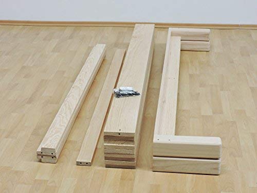 Muebles GM Base para Cama King Size Tradicional Desarmable Sin Pintar
