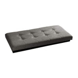 Seville Classics – Plegable otomana de Almacenamiento cubeta/, Color Gris Oscuro, Banca empenachada/Gris carbón, Gris, 1