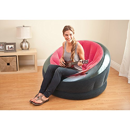Intex Inflatable Empire Chair, 44" X 43" X 27", Color May Vary, 1 Chair
