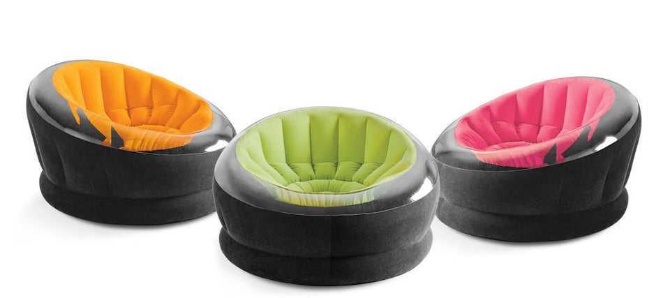 Intex Inflatable Empire Chair, 44" X 43" X 27", Color May Vary, 1 Chair