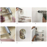 kicthnslf Cocina Organizadores de estantes y Almacenamiento Inicio Armario Organizadores Estantes Estantería de Especias Estante montado en la Pared Estante de condimentos Girar Acero Inoxidable ajus