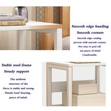 MRLB Mesitas de Noche, Accesorios para el Dormitorio de Las niñas Blancas, Muebles con 1 cajones, Mueble, cajón, Estante de Almacenamiento.