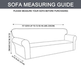 Binztec 1-Pieces Sofa Cover Knitted Jacquard Spandex Sofa Slipcover Stay in Place Super Rich Furniture Cover/Protector, Skid Resistance (Burgundy, Sofa)
