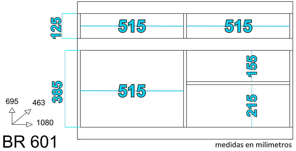 BRV BR 601-49 Mueble para Pantalla