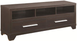 Coaster Fine Furniture 703301 Centro de Entretenimiento Moderno, color Café Oscuro