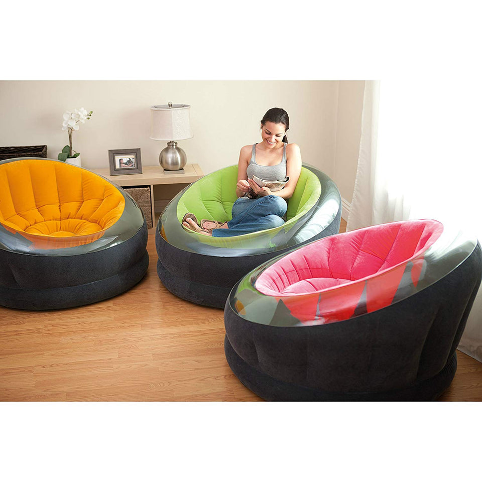 Intex Inflatable Empire Chair, 44" X 43" X 27", Color May Vary, 1 Chair